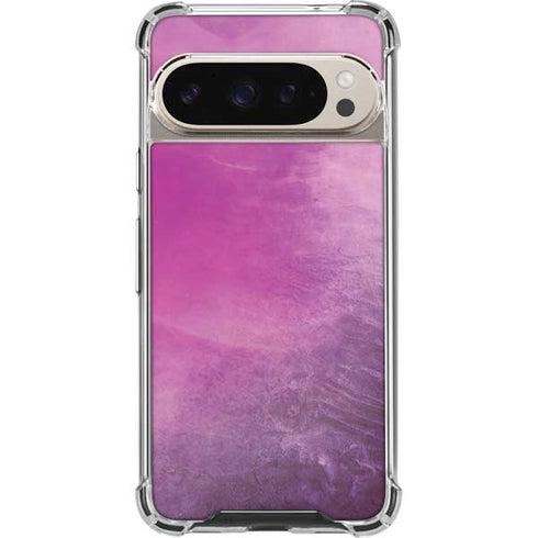 Purple Space Marble Pixel 9/9 Pro Clear Case